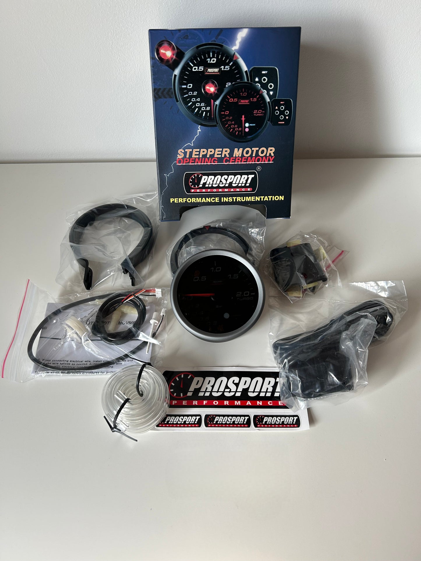 PROSPORT PRO Turbodruckmessgerät – 80 mm – Fiat 500 Abarth – 595 – 695 mit Turbodruckalarm