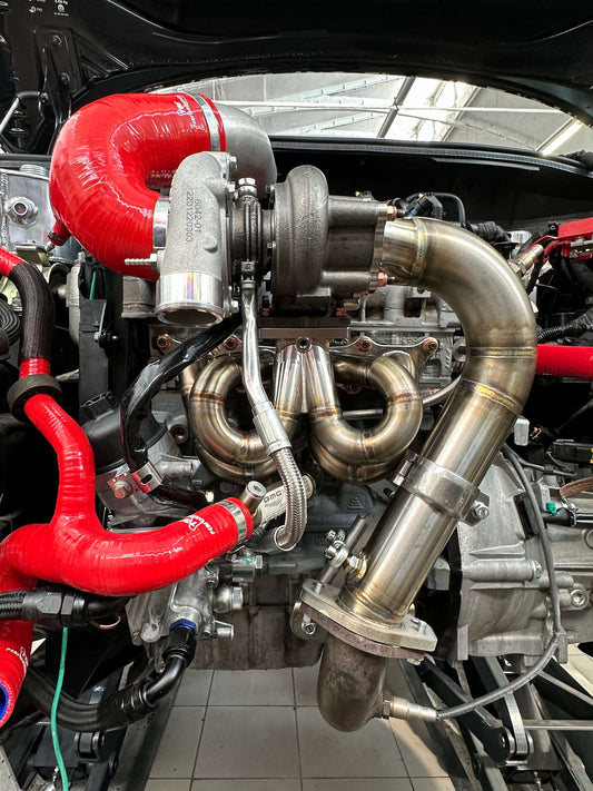 SuperKit Garrett GBC 350 with GMC Steel Headers