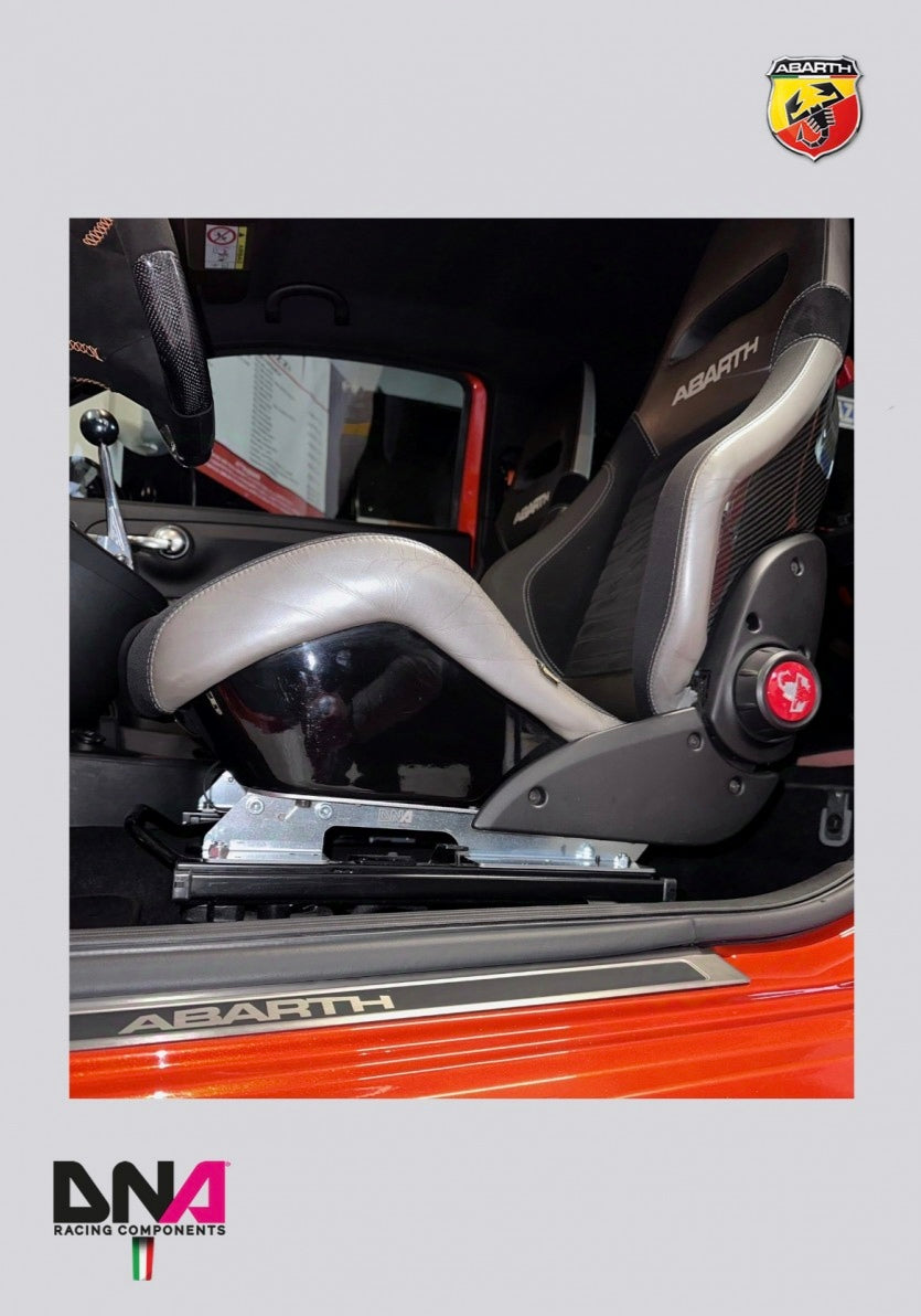 DNA Racing adjustable seat lowering Sabelt passenger side