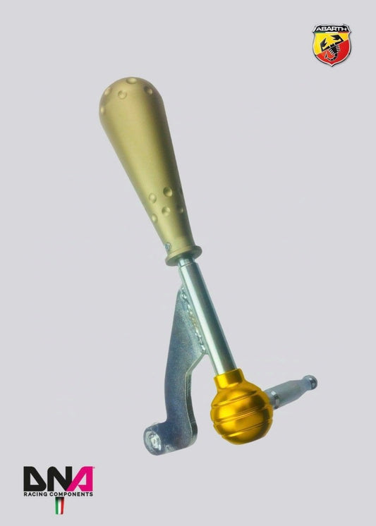 DNA Racing stage 1 gear lever kit with 695 style knob in titanium anodized aluminum