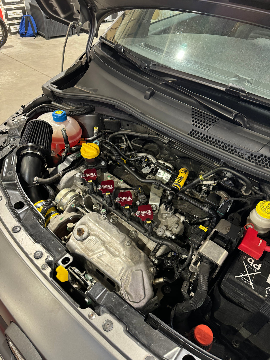 High direct intake kit + 500 abarth decanter elimination kit