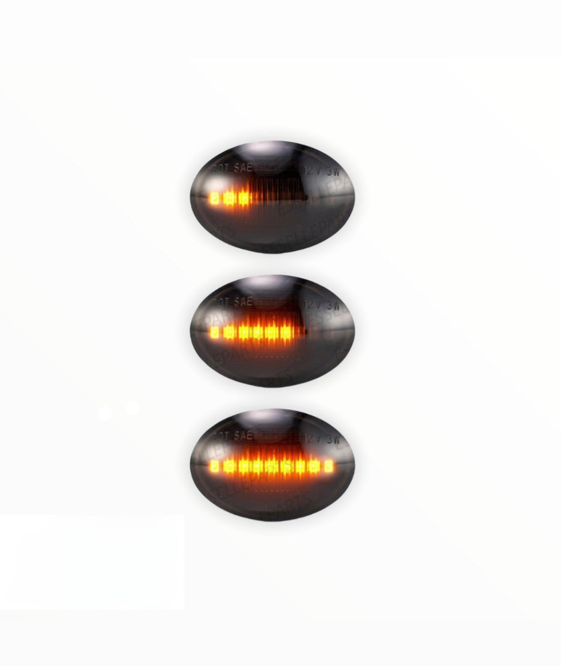 Dynamische getönte LED-Seitenblinker für Fiat/Abarth 500
