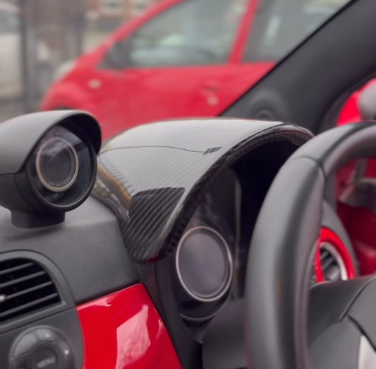 Cover Cupolino in VERO CARBONIO per Abarth 500 - 595 - 695 - GUIDA A DESTRA