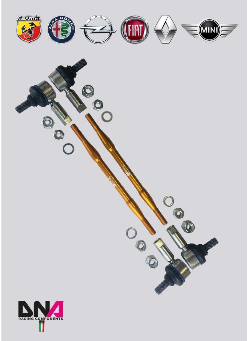 Kit tiranti Pro Street barra antirollio anteriore DNA Racing