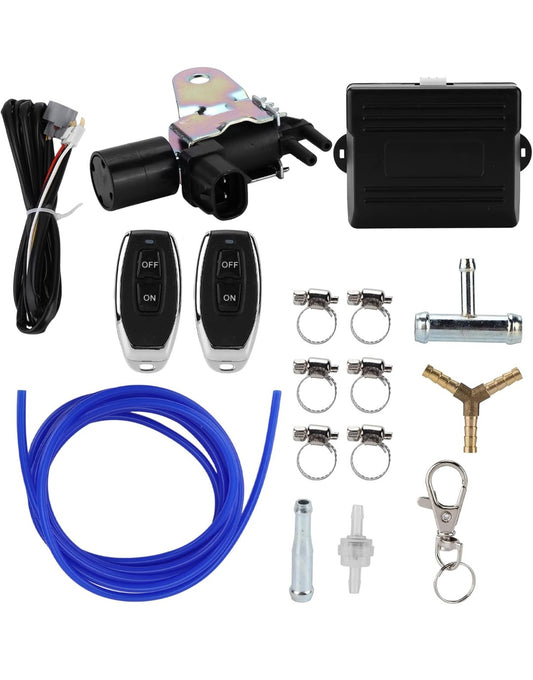 Kit di Controllo Universale per Valvola di Scarico Applicazione per Auto con Telecomando per Vuoto