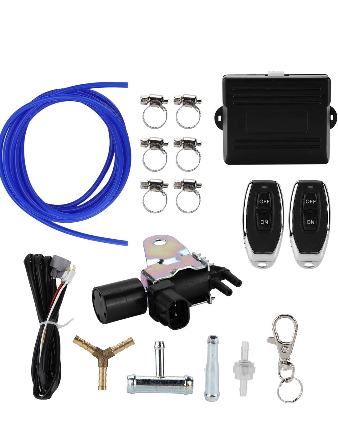 Kit di Controllo Universale per Valvola di Scarico Applicazione per Auto con Telecomando per Vuoto