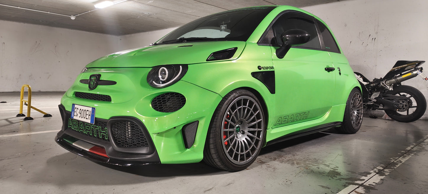 Minigonne laterali FIAT 500 Abarth sottoporta