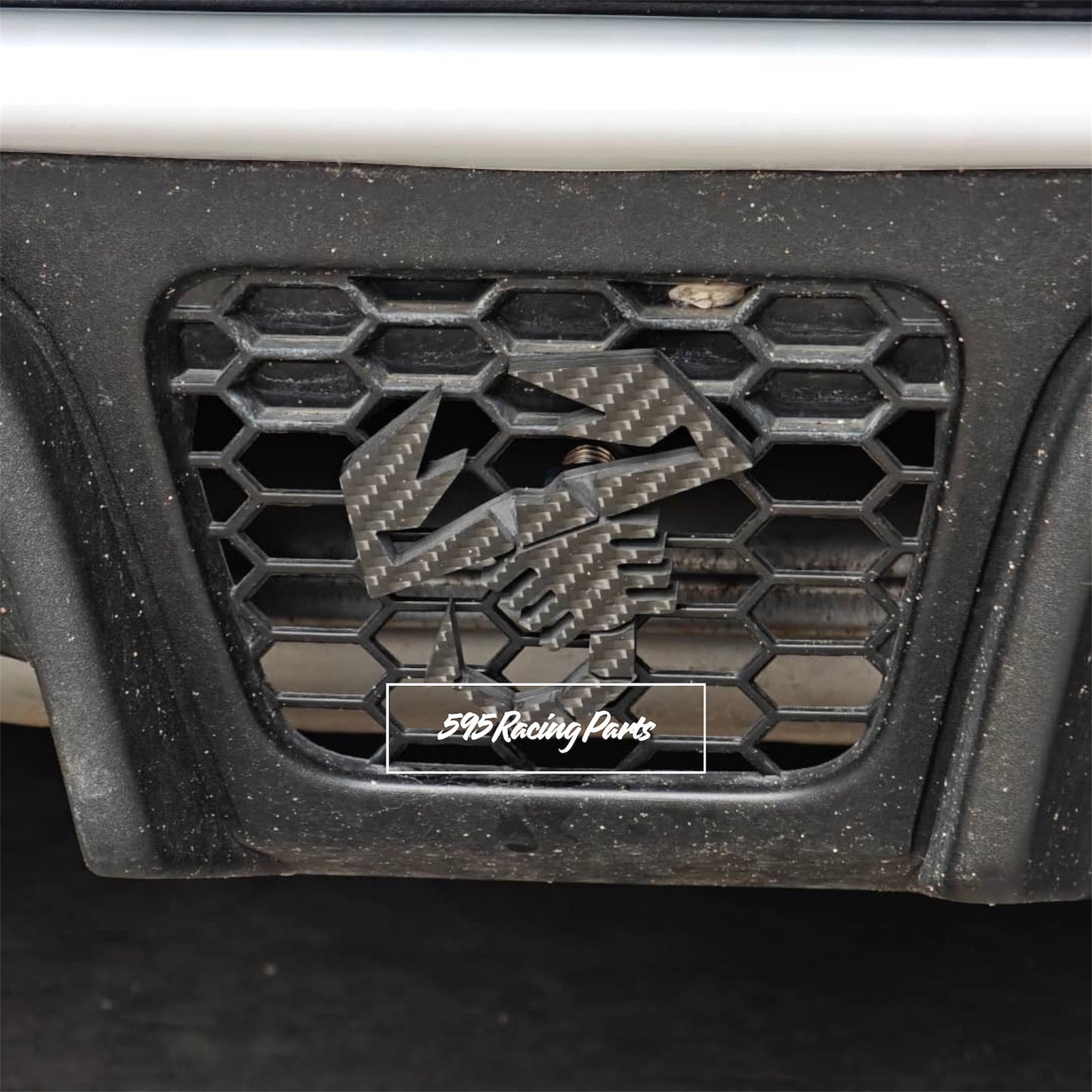 Scorpione per estrattore posteriore in VERO CARBONIO per Fiat 500 Abarth - 595 - 695