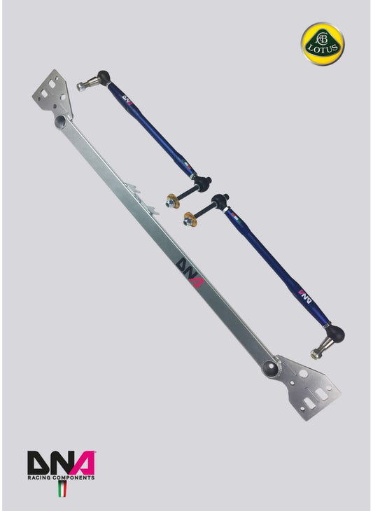 Kit barra irrigidimento telaio e tiranti convergenza su uniball DNA Racing